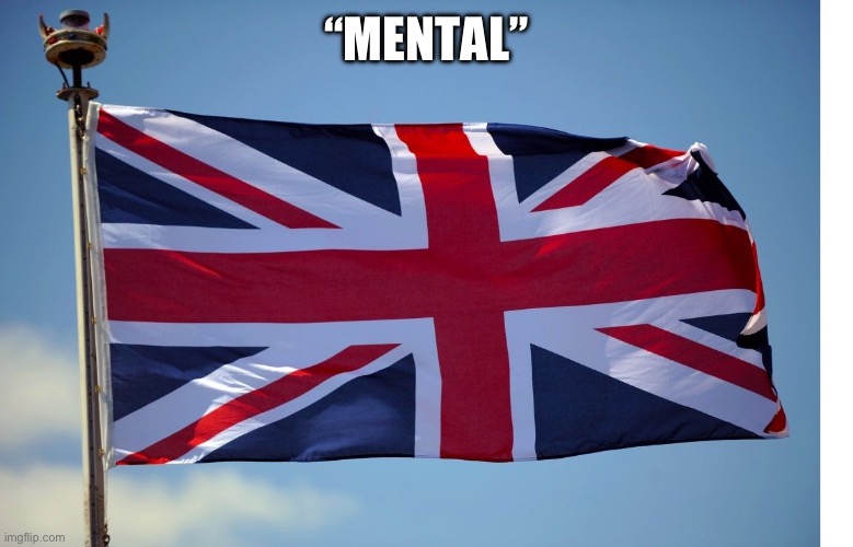 British Flag | “MENTAL” | image tagged in british flag | made w/ Imgflip meme maker