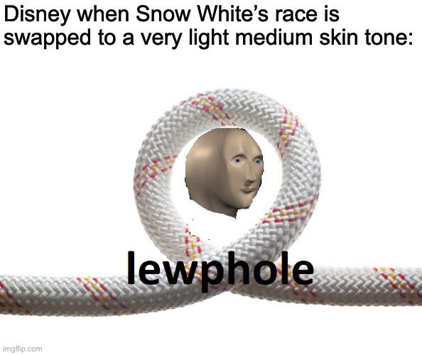 Disney attempts to unify conservatives with liberals by bringing in diversity into Snow White | Disney when Snow White’s race is swapped to a very light medium skin tone: | image tagged in meme man loophole,snow white,disney,diversity,unity | made w/ Imgflip meme maker