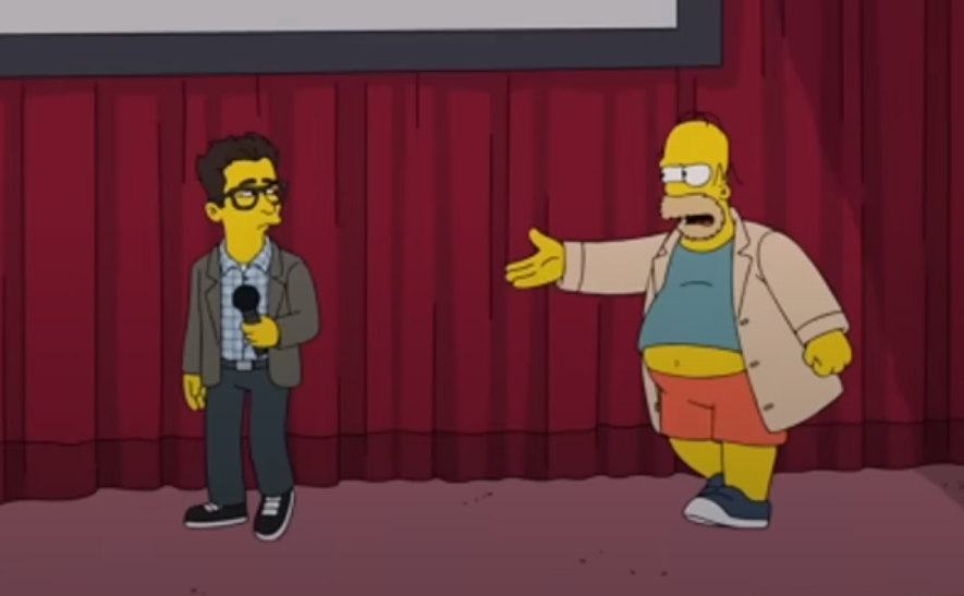 Homer interrupt on stage Blank Meme Template