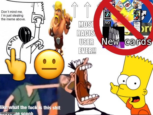 New cards; 👆😐 | made w/ Imgflip meme maker