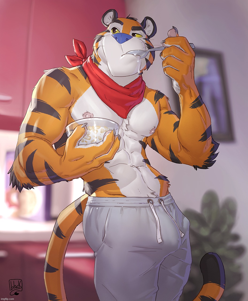Nothing like a bowl of Frosted Flakes in the morning. :) | image tagged in frosted flakes,tony the tiger | made w/ Imgflip meme maker