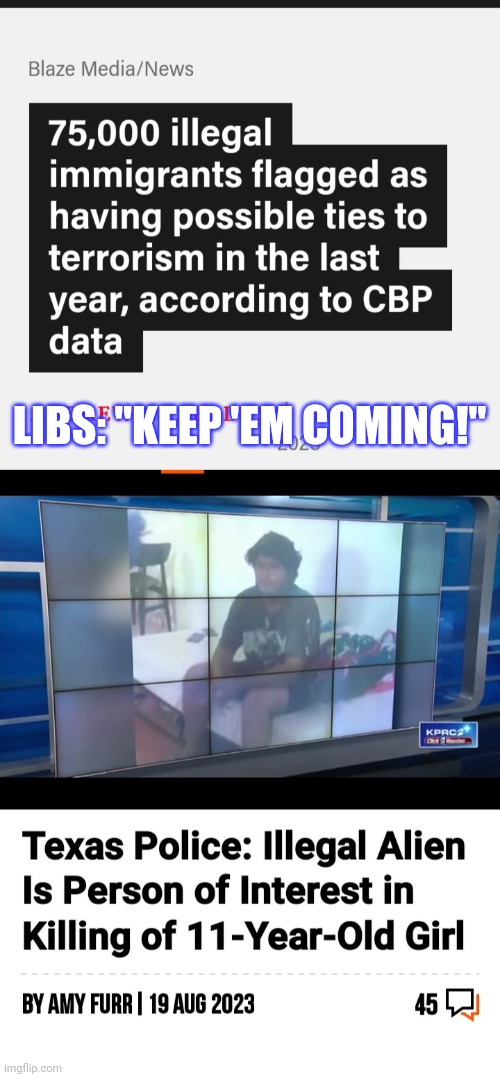 LIBS: "KEEP 'EM COMING!" | made w/ Imgflip meme maker