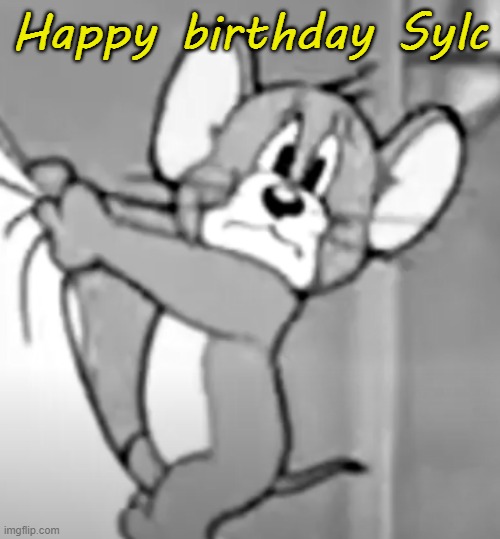 awww the skrunkly | Happy birthday Sylc | image tagged in awww the skrunkly | made w/ Imgflip meme maker