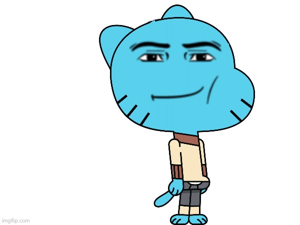 Gumball | image tagged in the amazing world of gumball,memes,man face | made w/ Imgflip meme maker