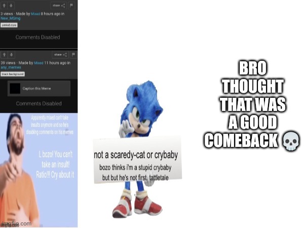 Xgxghcgdhdhcg | BRO THOUGHT THAT WAS A GOOD COMEBACK 💀 | image tagged in is this a pigeon | made w/ Imgflip meme maker