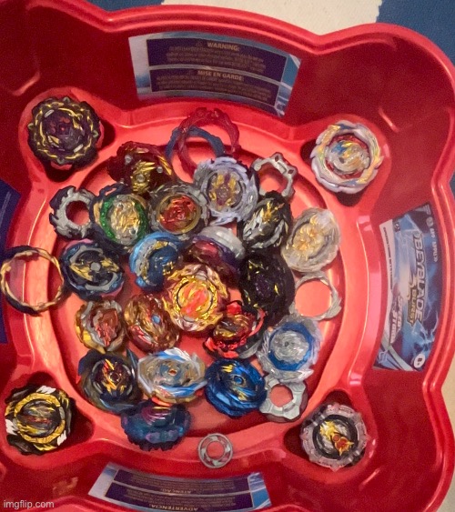 This is my collection of beyblades. W or L? | made w/ Imgflip meme maker