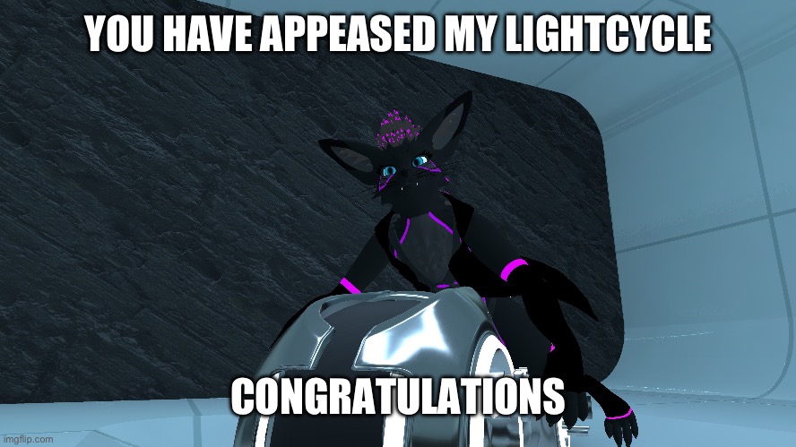YOU HAVE APPEASED MY LIGHTCYCLE CONGRATULATIONS | made w/ Imgflip meme maker