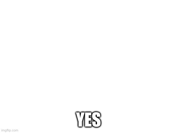 Blank White Template | YES | image tagged in blank white template | made w/ Imgflip meme maker