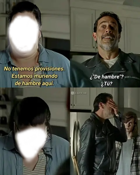 High Quality Citlalli Hernández Negan muerta de hambre gorda Blank Meme Template