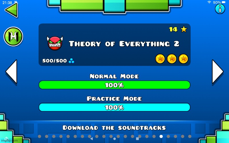 OMG FINALLY | image tagged in geometry dash | made w/ Imgflip meme maker