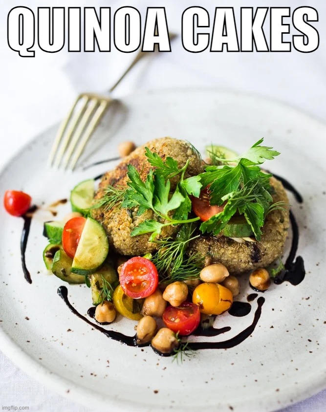 I thought it was a steak for second. xD | QUINOA CAKES | made w/ Imgflip meme maker