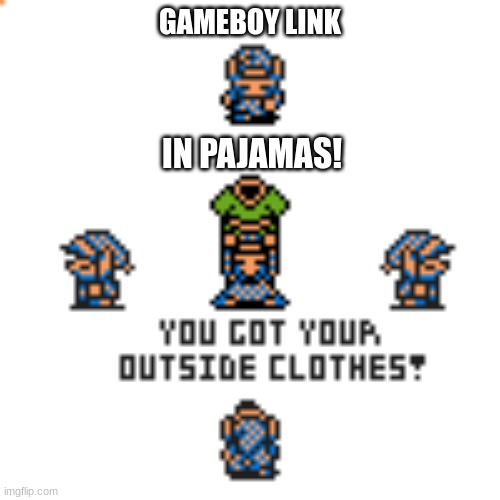 The Legend of Zelda: A Link to the Past — Is Link wearing pajamas