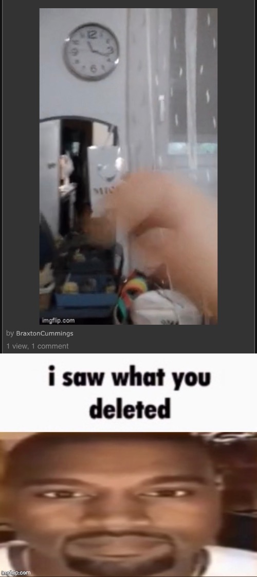 image tagged in i saw what you deleted | made w/ Imgflip meme maker