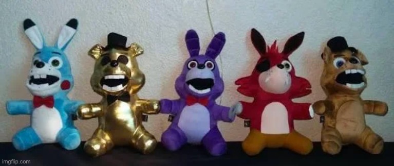 Freddy and the gang. | image tagged in freddy and the gang | made w/ Imgflip meme maker