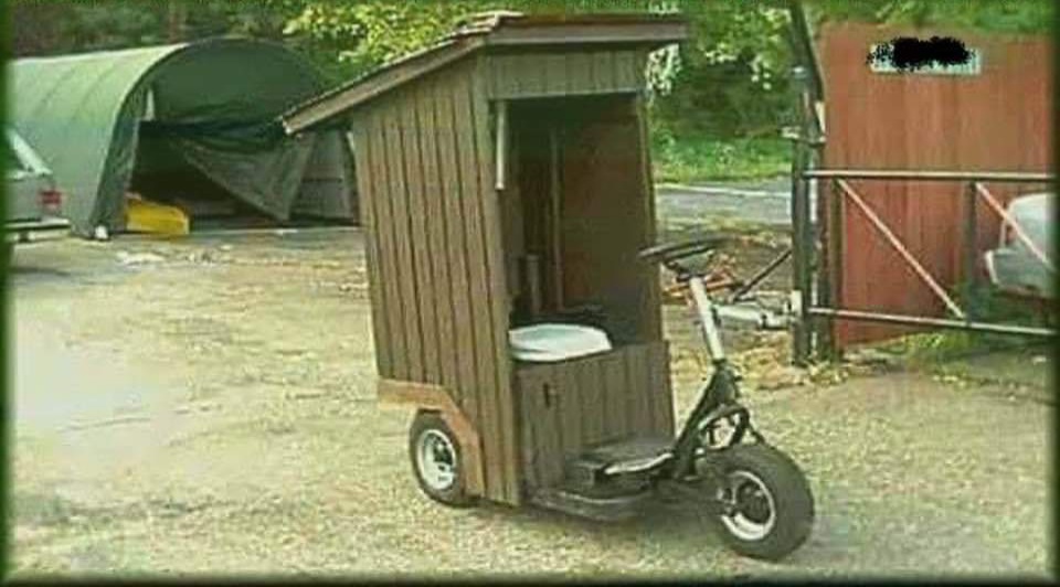Outhouse cycle Blank Meme Template