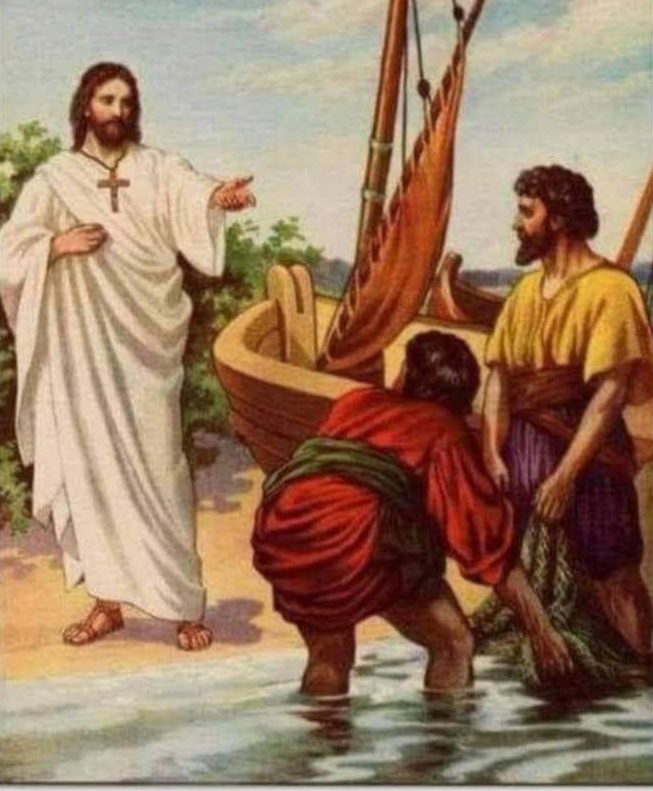 Jesus wearing cross Blank Meme Template