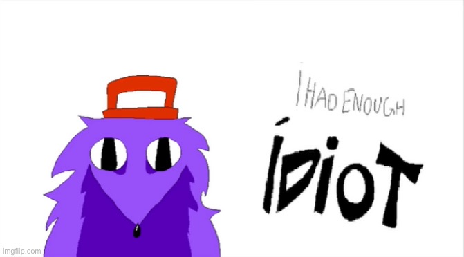 I had enough idiot | image tagged in i had enough idiot | made w/ Imgflip meme maker
