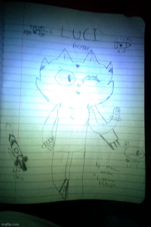 I drew a cat person version of my bf/gf Luci! Like it? | made w/ Imgflip meme maker