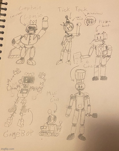 Some custom animatronics for Seven Nights at Sally’s | image tagged in fnaf | made w/ Imgflip meme maker