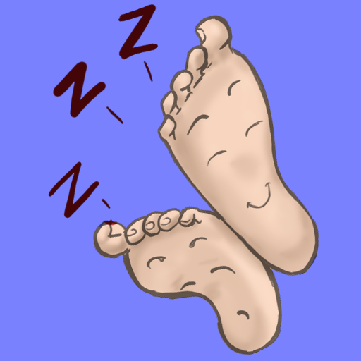 Feet asleep Blank Meme Template