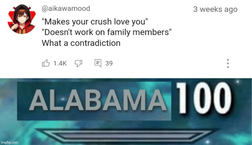 image tagged in alabama 100 | made w/ Imgflip meme maker