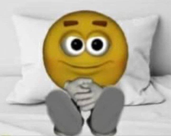 High Quality emoji in bed Blank Meme Template