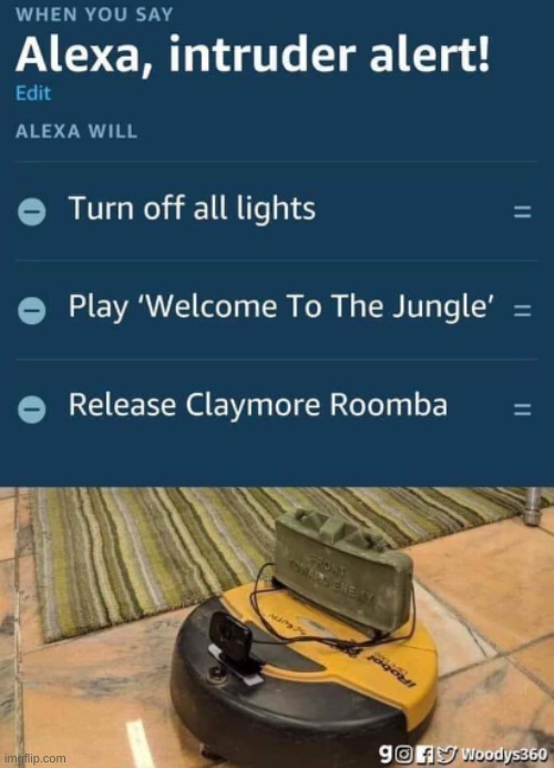 Just wanted to share one of my favorite memes (Credits in bottom right) | image tagged in roomba,military,military humor | made w/ Imgflip meme maker