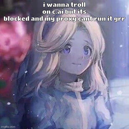 maria robotnik | i wanna troll on c.ai but its blocked and my proxy cant run it grr | image tagged in maria robotnik | made w/ Imgflip meme maker