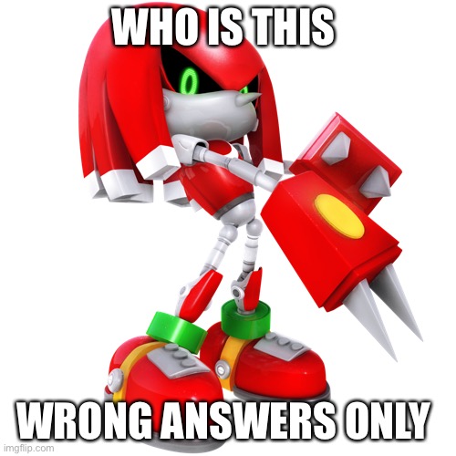 Metal Knuckles | WHO IS THIS; WRONG ANSWERS ONLY | image tagged in metal knuckles | made w/ Imgflip meme maker