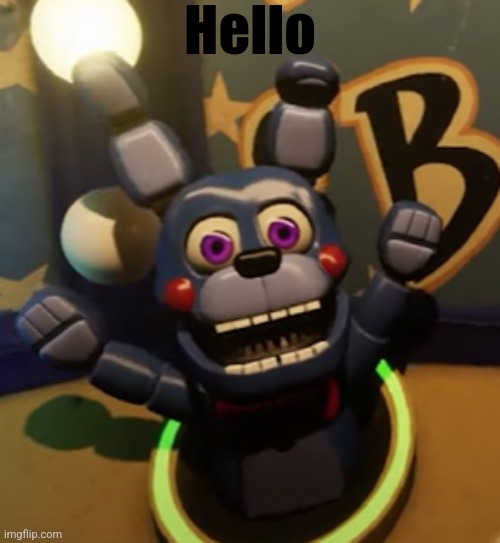 Bonk a Bon | Hello | image tagged in fnaf | made w/ Imgflip meme maker