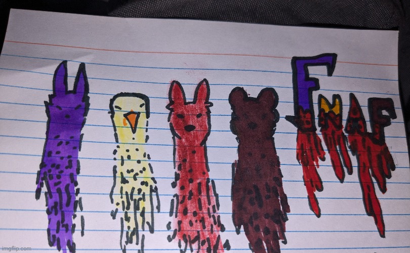 Original drawing of mine. Please don't repost. | image tagged in stay blobby,fnaf,five nights at freddy's,artwork,drawing,art | made w/ Imgflip meme maker