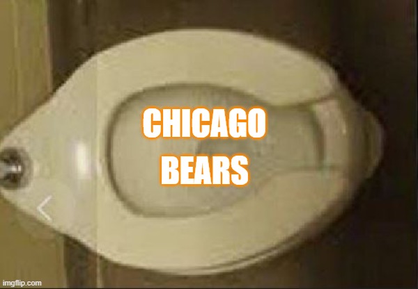 in the can | CHICAGO; BEARS | image tagged in bears,chicago,nfl | made w/ Imgflip meme maker