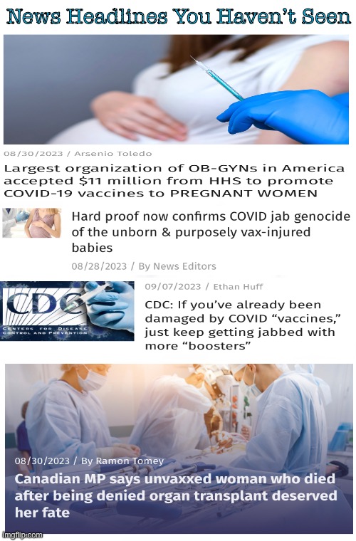 Have you seen these Headlines, on your MSM? | News Headlines You Haven’t Seen | image tagged in memes,convid,convax,they want u dead n are killing u,all leftists are control freaks,fjb voters kissmyass | made w/ Imgflip meme maker