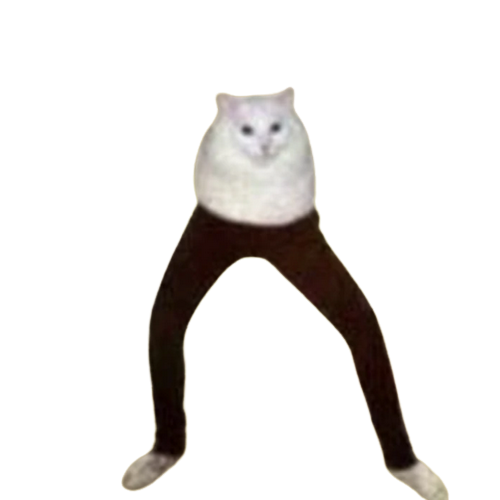 High Quality Cursed Cat Blank Meme Template