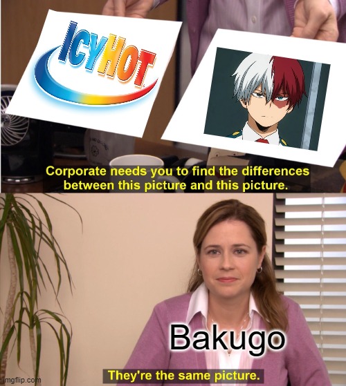 They're The Same Picture Meme | Bakugo | image tagged in memes,they're the same picture,mha,anime | made w/ Imgflip meme maker