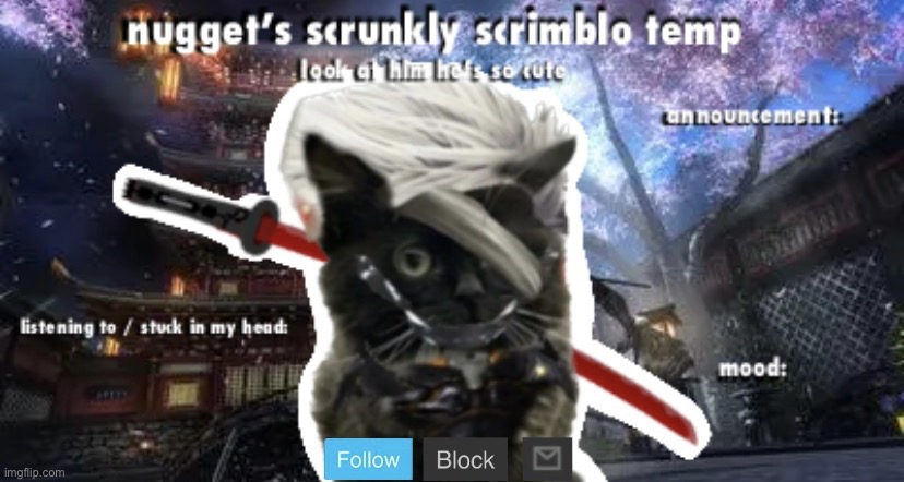 Nugget’s Scrunkly Scrimblo Temp | image tagged in nugget s scrunkly scrimblo temp | made w/ Imgflip meme maker