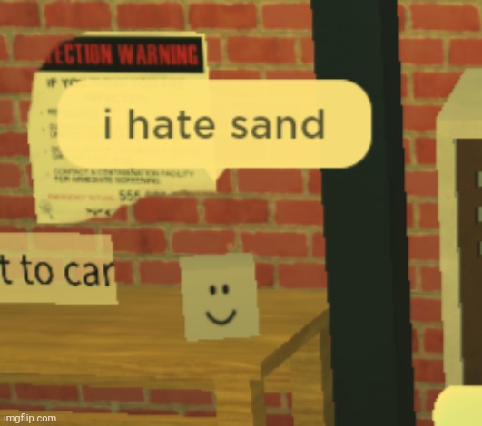 Klaus hates sand | image tagged in idk,stuff,s o u p,carck | made w/ Imgflip meme maker