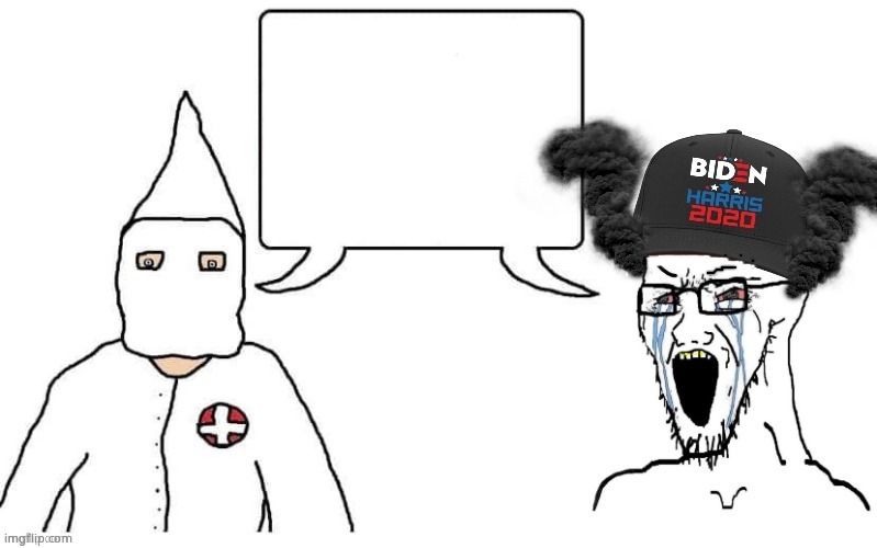 KKK and Democrat exactly the same Blank Meme Template