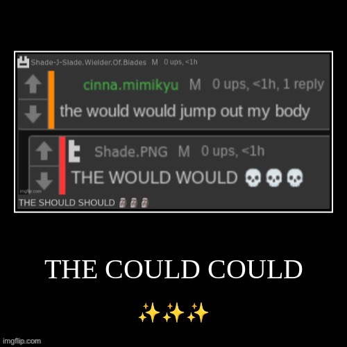 the could could | image tagged in the could could | made w/ Imgflip meme maker