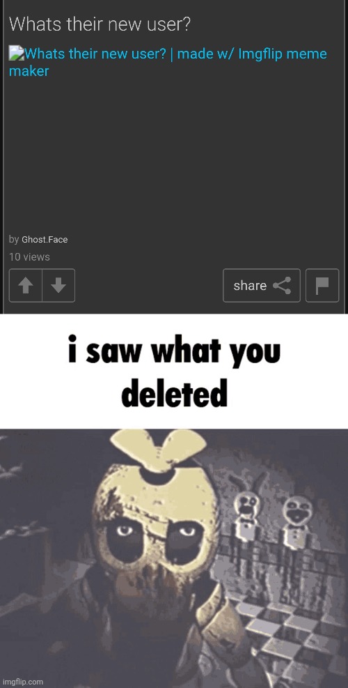 image tagged in i saw what you deleted | made w/ Imgflip meme maker