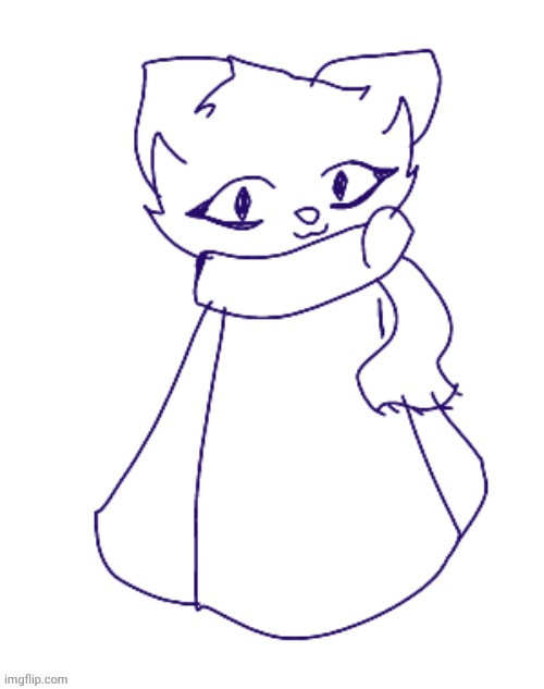 Image tagged in scarf drawn by -potat- wip - Imgflip