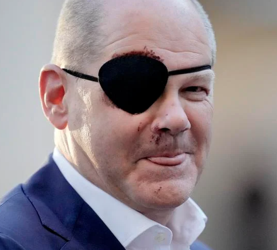 High Quality Olaf Scholz pirate Blank Meme Template