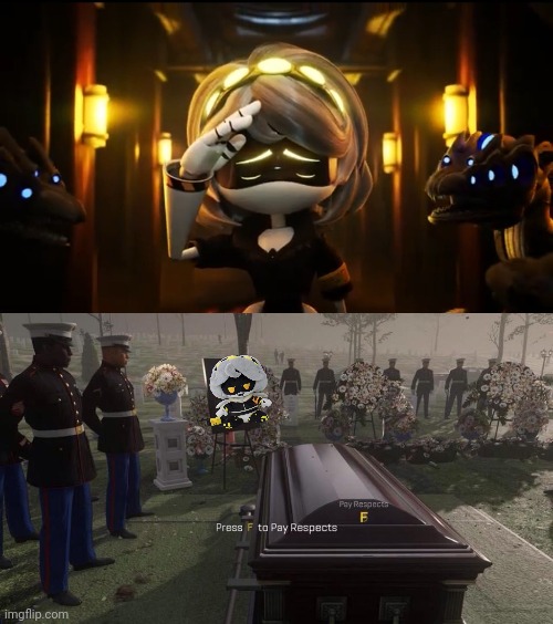 When you press F to pay respects. - Imgflip