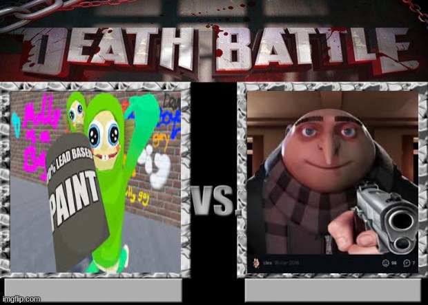 Image title | image tagged in death battle,i just shit my pants,sussy | made w/ Imgflip meme maker