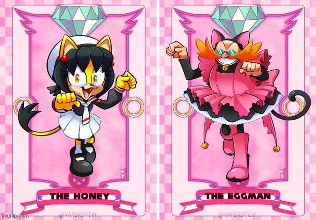 damn eggman fine af!!! | image tagged in honey the cat dr eggman | made w/ Imgflip meme maker