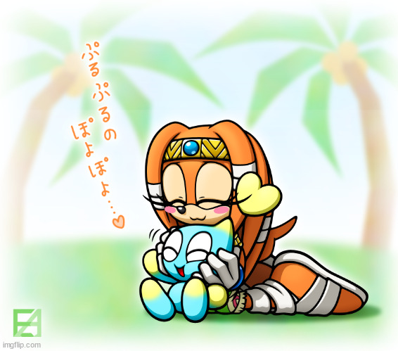 whenever i see tikal i want to cry | image tagged in tikal chao | made w/ Imgflip meme maker