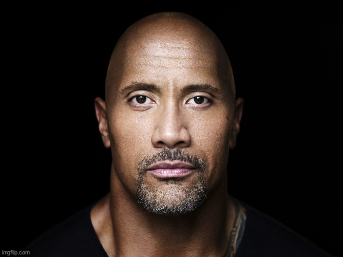 The rock stare | image tagged in the rock stare | made w/ Imgflip meme maker