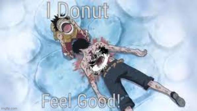 i donut feel good! | image tagged in funny,onepiece | made w/ Imgflip meme maker