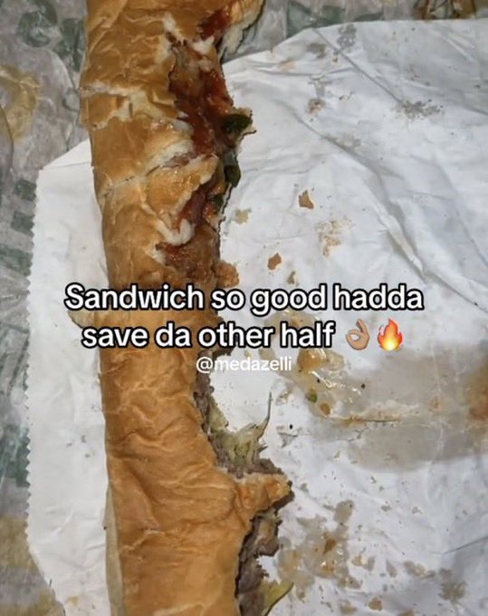 High Quality Half the sandwich Blank Meme Template