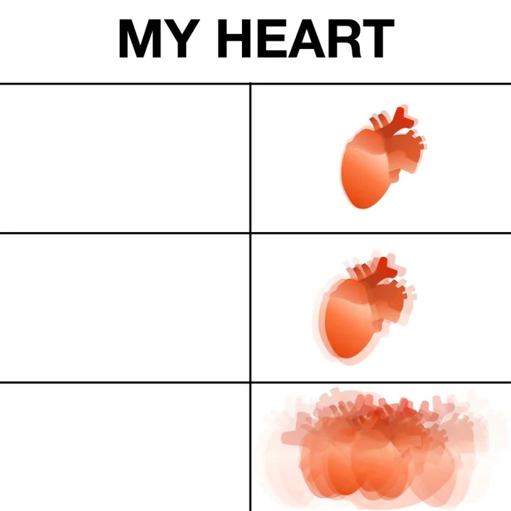 High Quality my heart Blank Meme Template